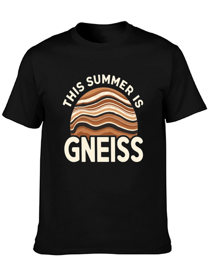 Camiseta Negra Gneiss: ¡Un Verano con Humor Geológico!
