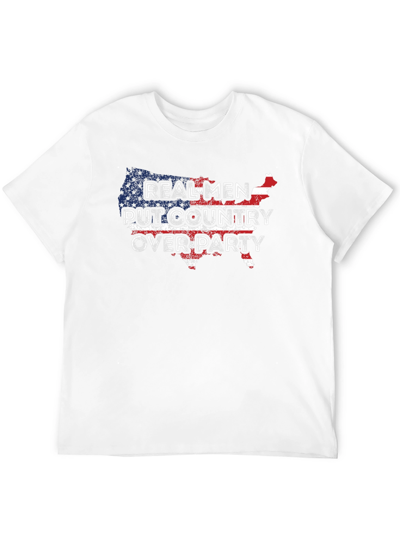 Camiseta patriótica: ¡Hombres reales aman su país!
