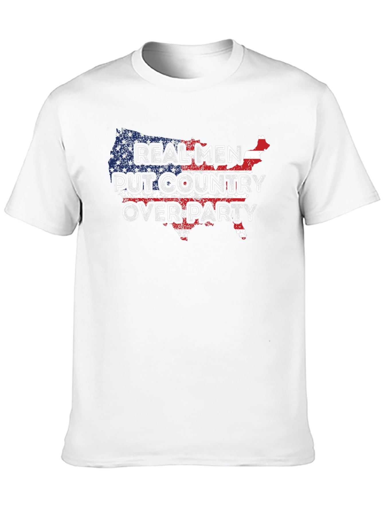 Camiseta patriótica: ¡Hombres reales aman su país!