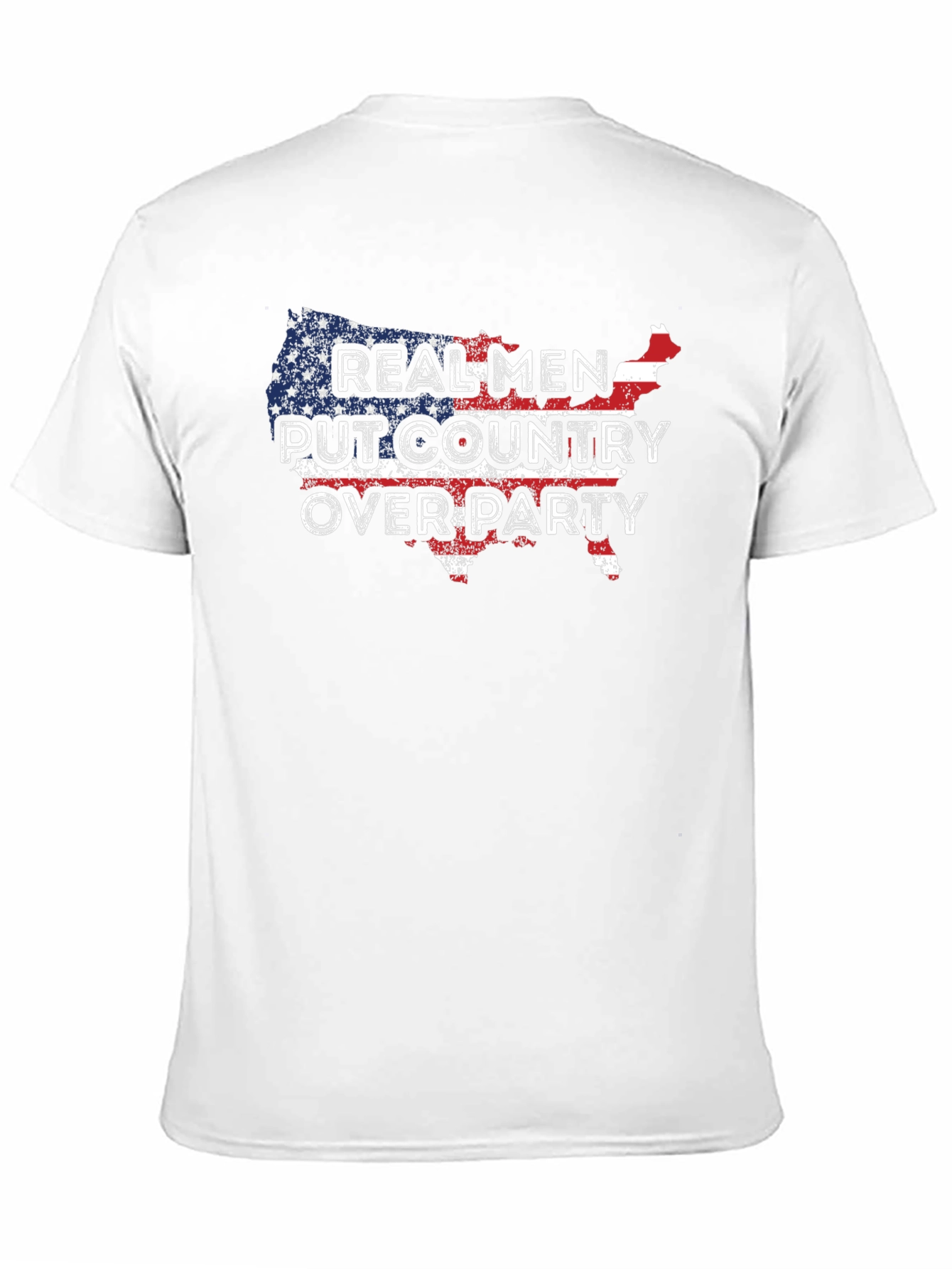 Camiseta patriótica: ¡Hombres reales aman su país!