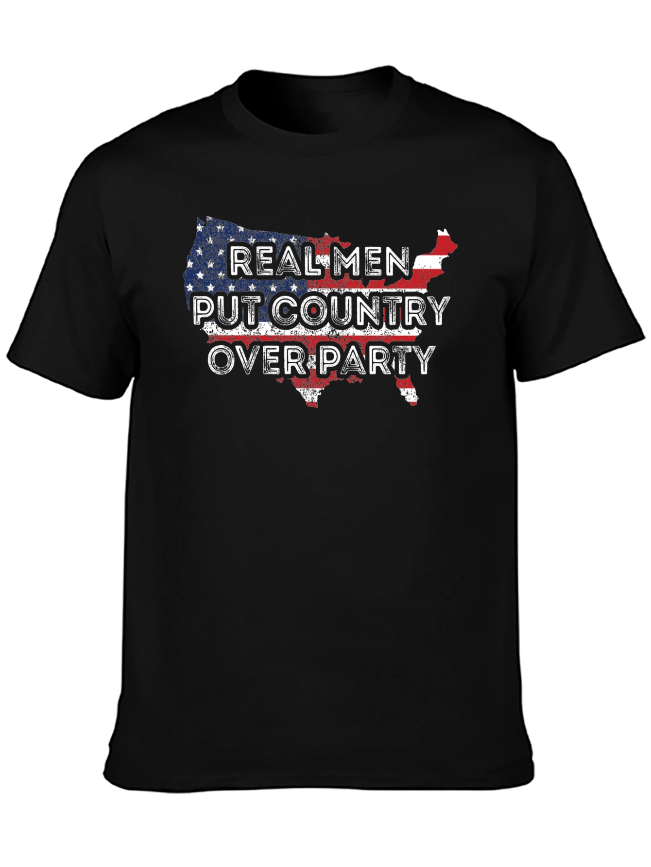 Camiseta patriótica: ¡Hombres reales aman su país!