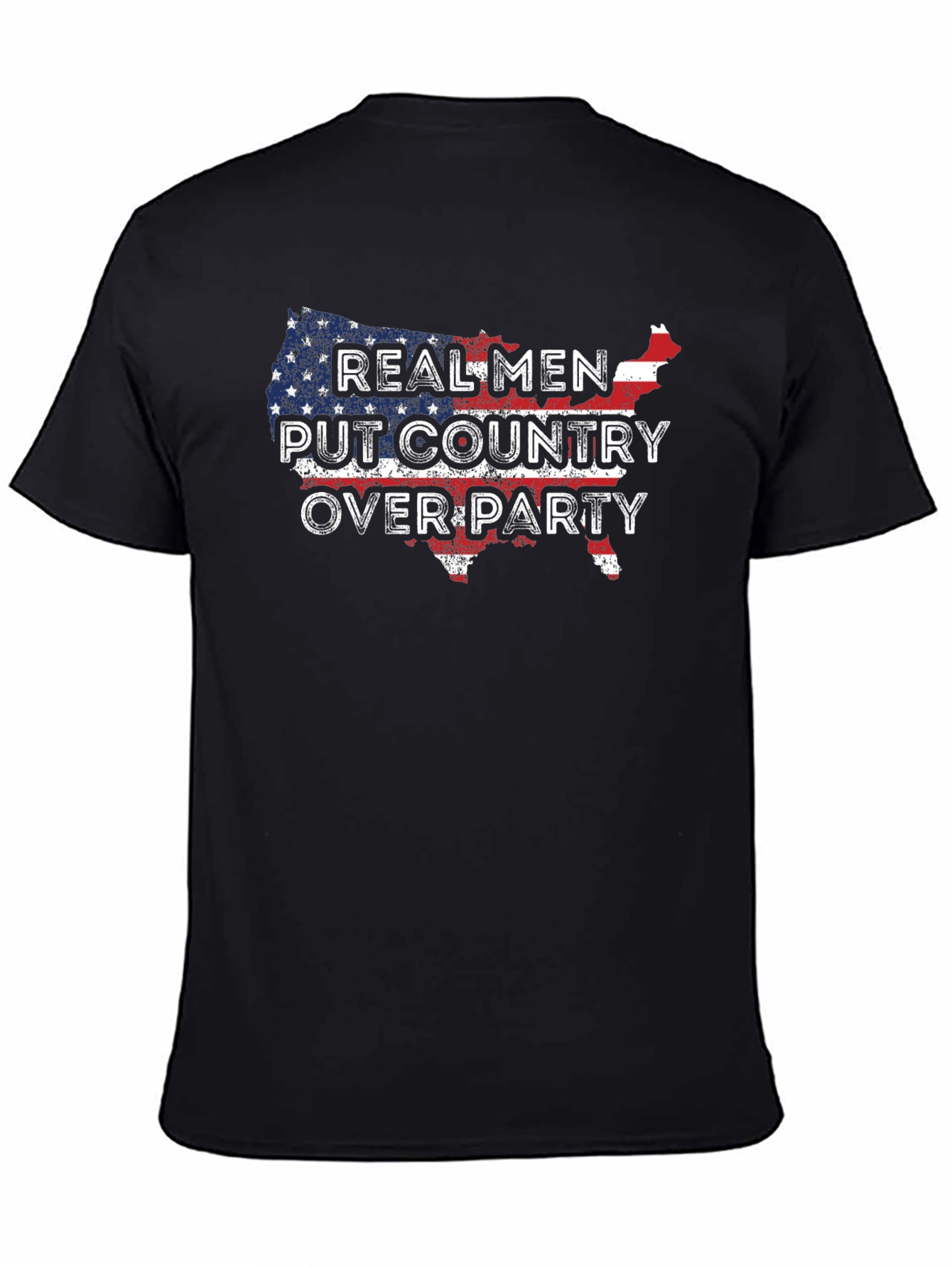 Camiseta patriótica: ¡Hombres reales aman su país!