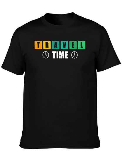 Camiseta Negra Travel Time