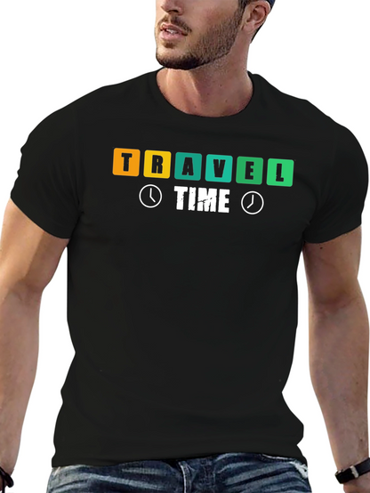 Camiseta Negra Travel Time
