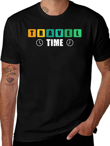 Camiseta Negra Travel Time