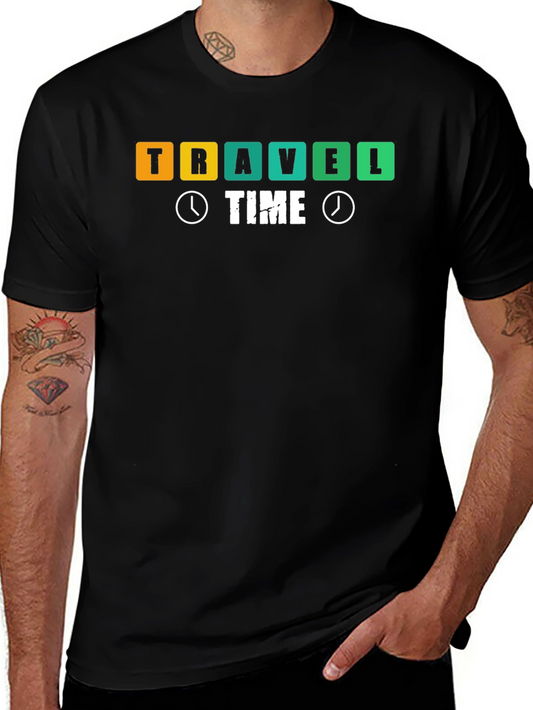 Camiseta Negra Travel Time