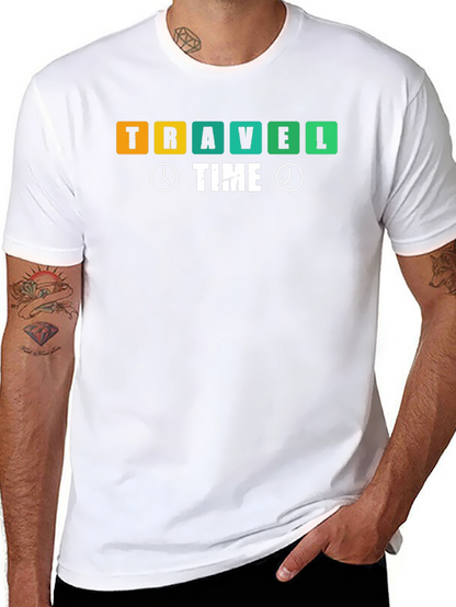 Camiseta Negra Travel Time