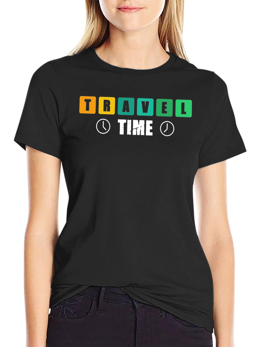 Camiseta Negra Travel Time