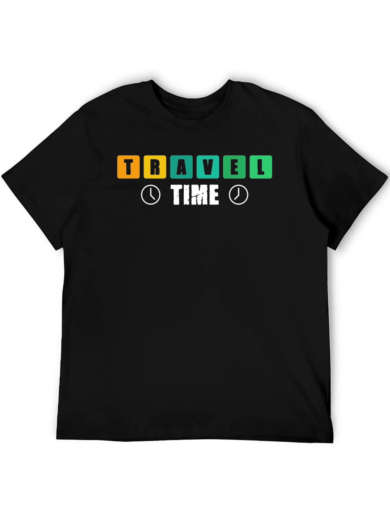 Camiseta Negra Travel Time