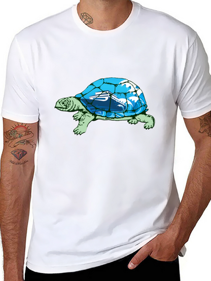 Camiseta Negra con Diseño de Tortuga Marina