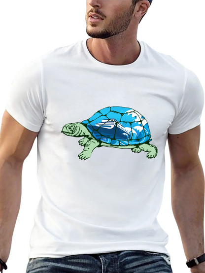Camiseta Negra con Diseño de Tortuga Marina