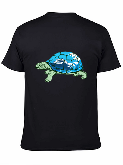 Camiseta Negra con Diseño de Tortuga Marina