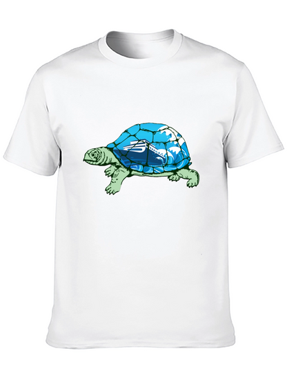 Camiseta Negra con Diseño de Tortuga Marina