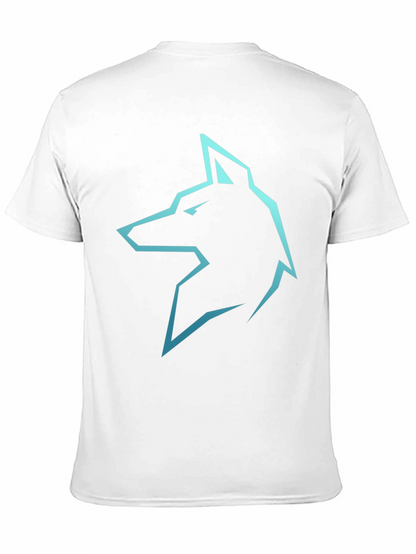 Camiseta Negra con Logo de Lobo Azul