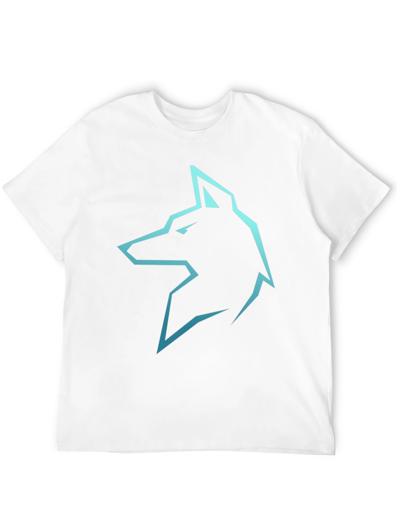 Camiseta Negra con Logo de Lobo Azul