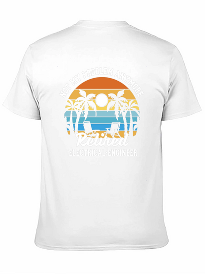Camiseta Jubilado Ingeniero Eléctrico - No Es Mi Problema