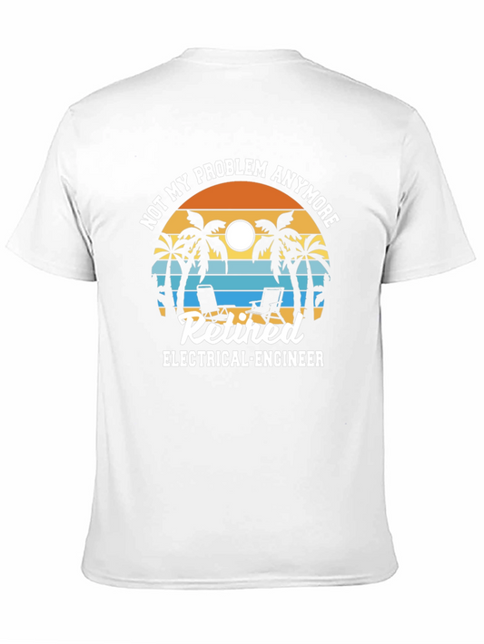 Camiseta Jubilado Ingeniero Eléctrico - No Es Mi Problema