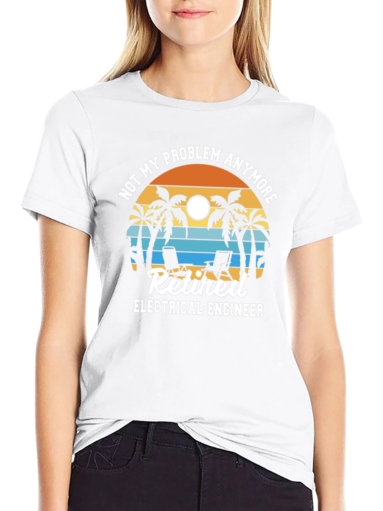Camiseta Jubilado Ingeniero Eléctrico - No Es Mi Problema