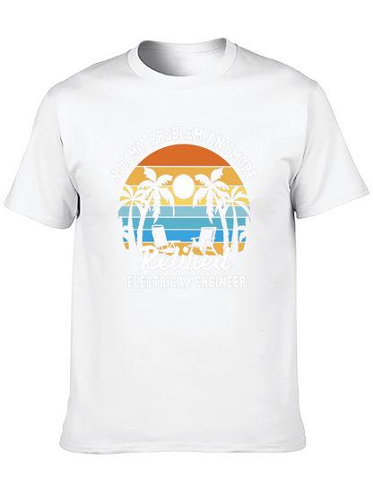 Camiseta Jubilado Ingeniero Eléctrico - No Es Mi Problema