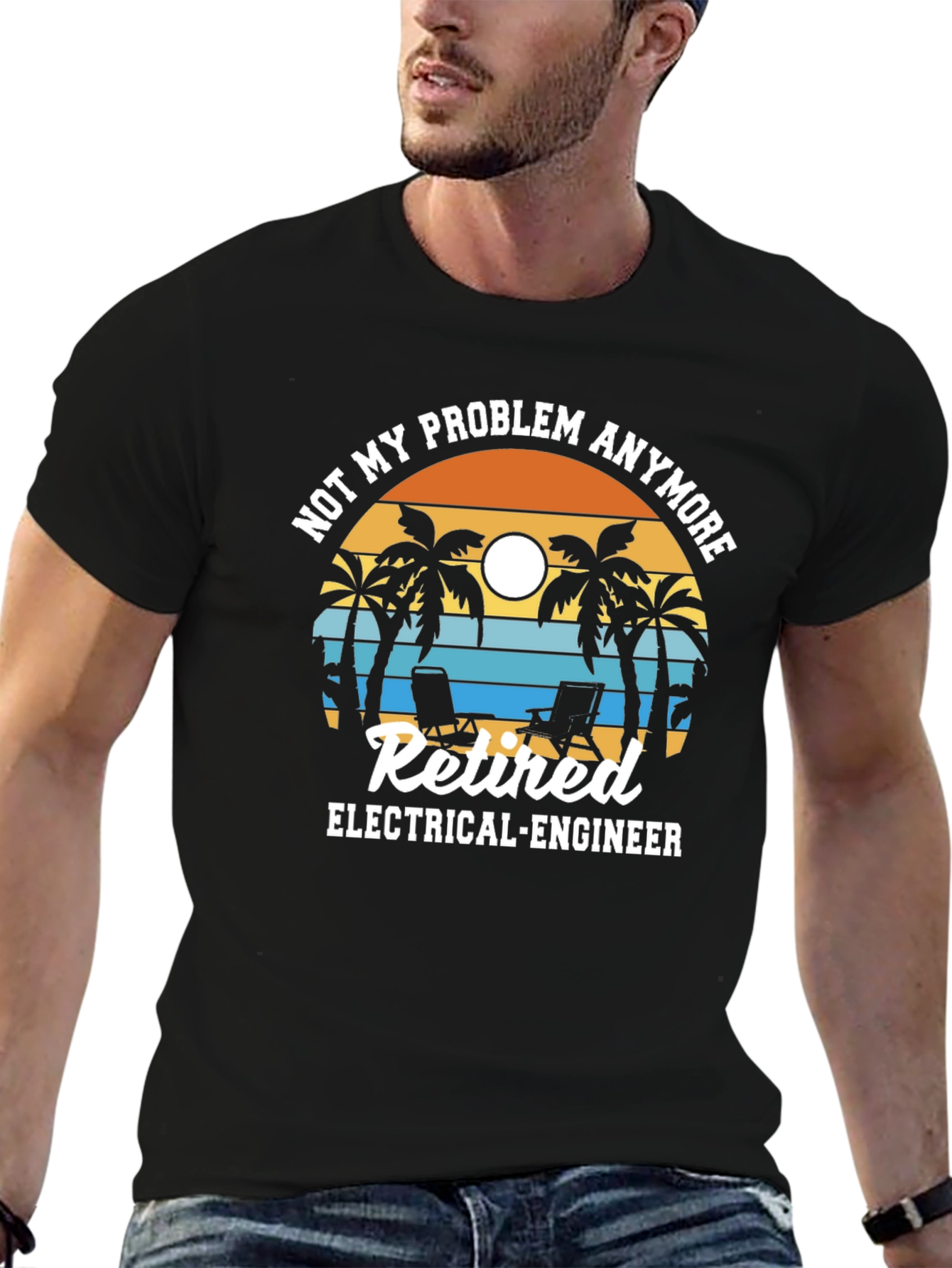 Camiseta Jubilado Ingeniero Eléctrico - No Es Mi Problema