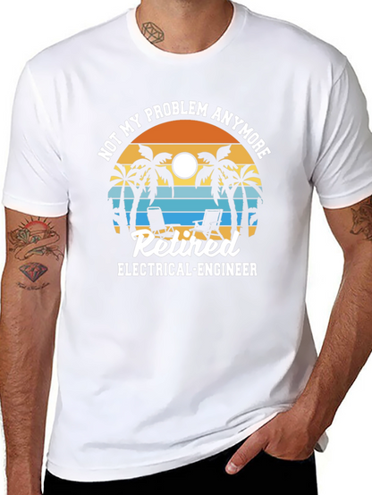 Camiseta Jubilado Ingeniero Eléctrico - No Es Mi Problema