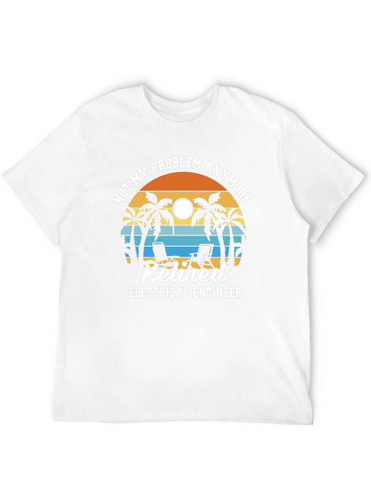 Camiseta Jubilado Ingeniero Eléctrico - No Es Mi Problema