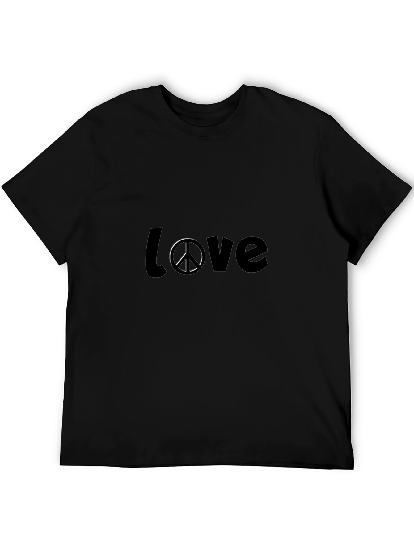Camiseta Negra Amor y Paz