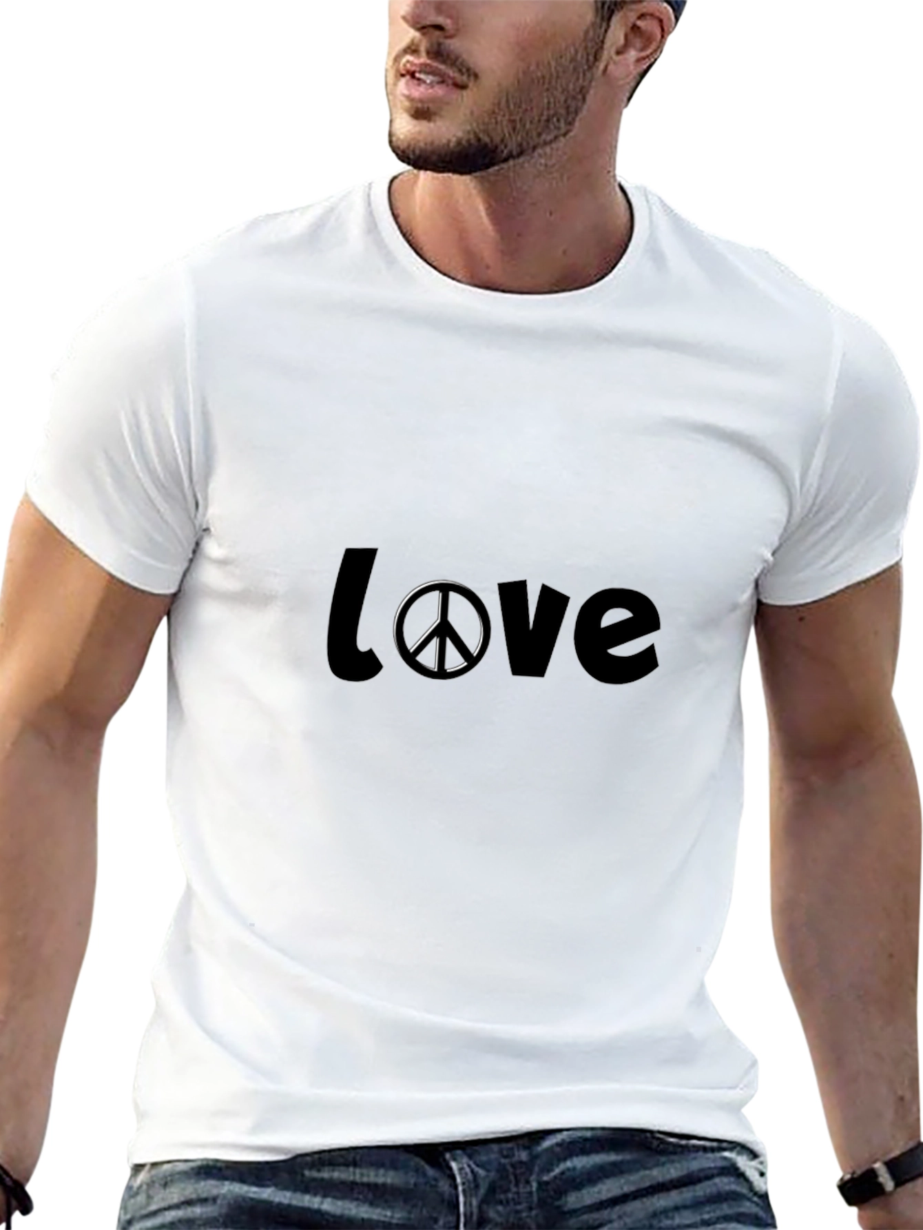 Camiseta Negra Amor y Paz