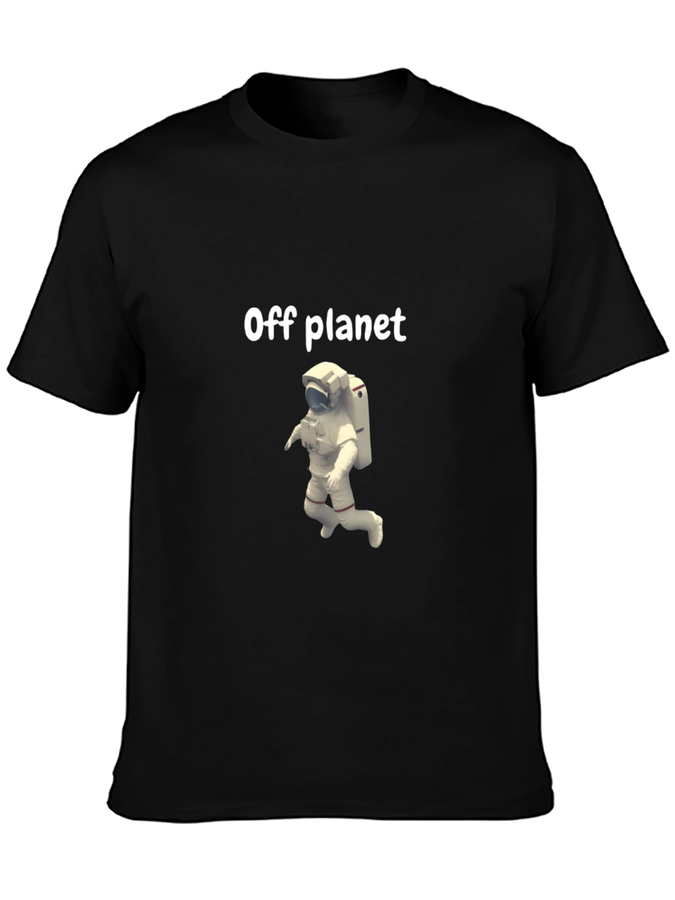 Camiseta Negra Off Planet con Astronauta