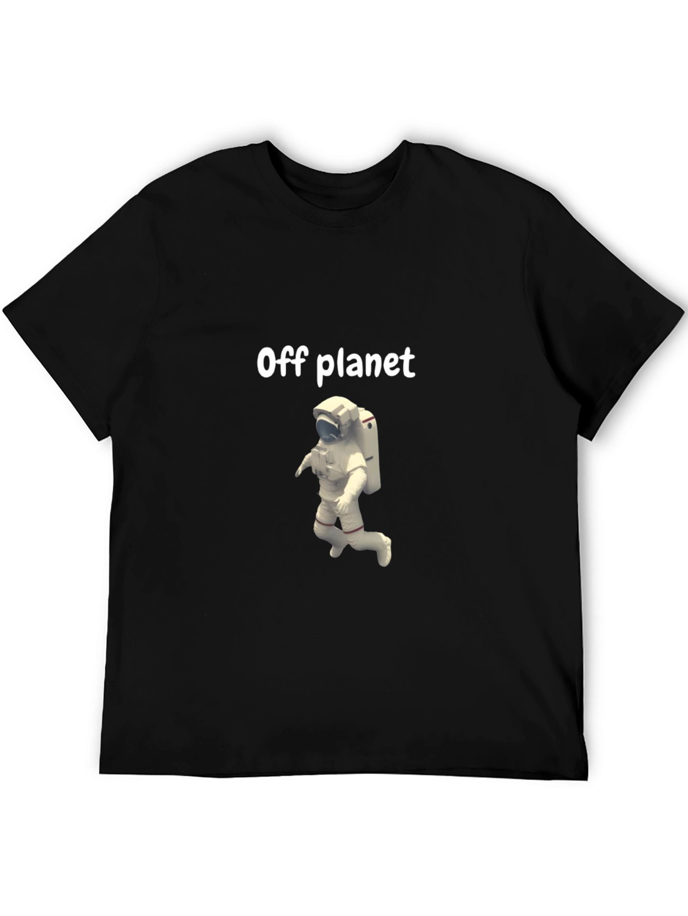 Camiseta Negra Off Planet con Astronauta
