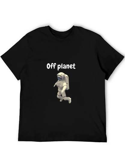 Camiseta Negra Off Planet con Astronauta