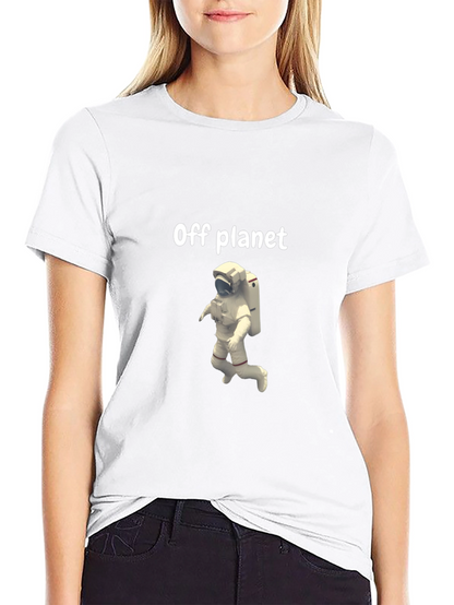 Camiseta Negra Off Planet con Astronauta
