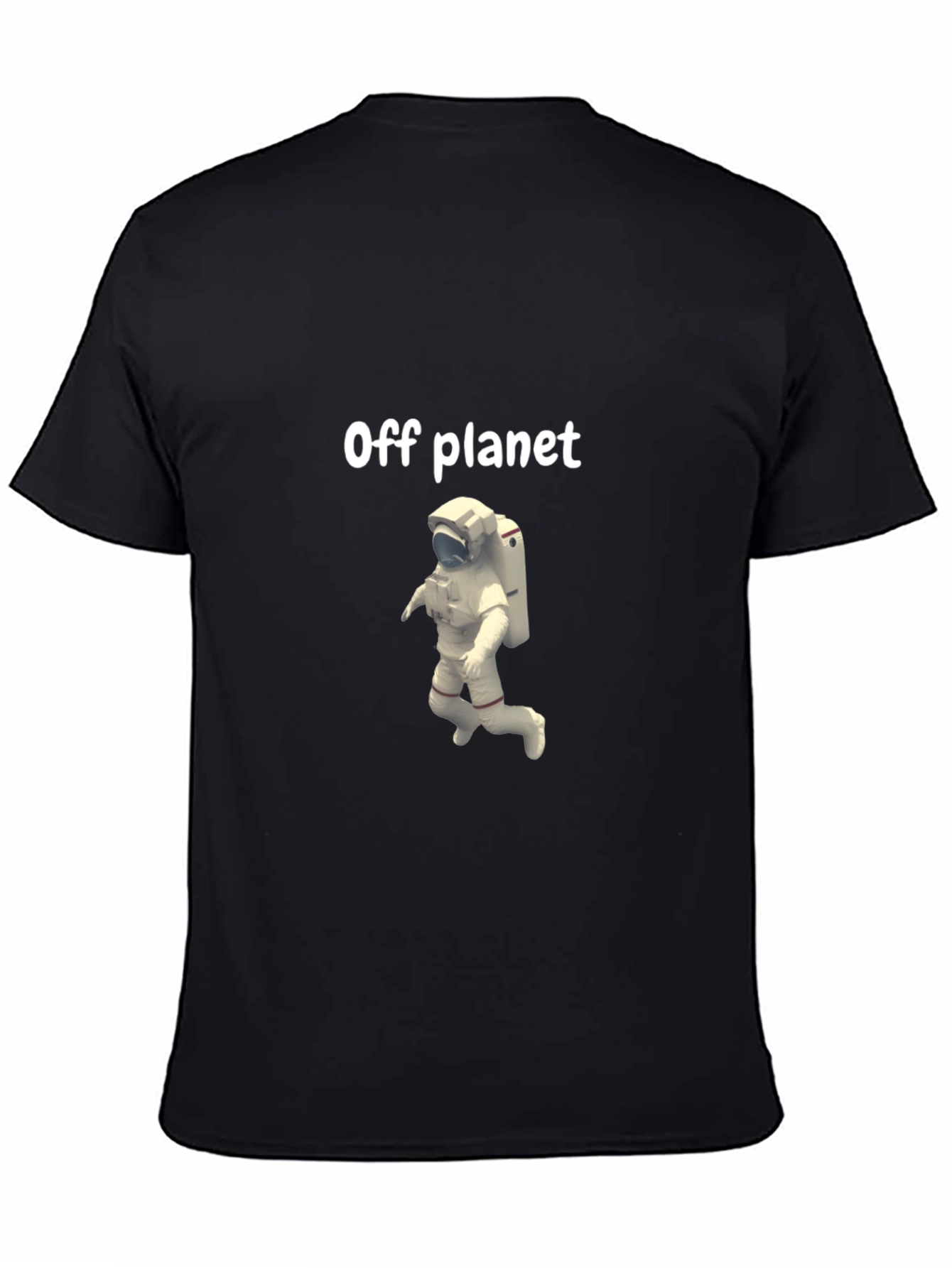 Camiseta Negra Off Planet con Astronauta