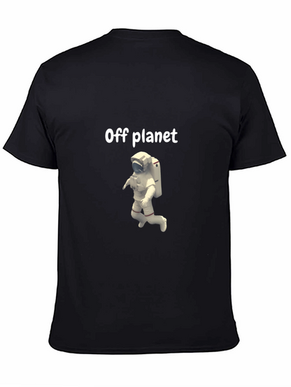 Camiseta Negra Off Planet con Astronauta