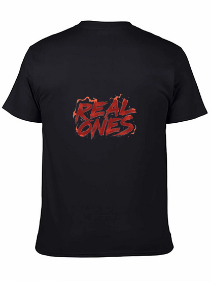 Camiseta Negra Real Ones Diseño Llamativo