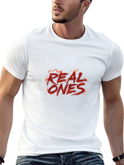 Camiseta Negra Real Ones Diseño Llamativo