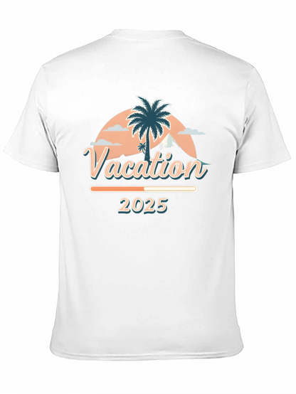 Camiseta Vacaciones 2025 Diseño Tropical