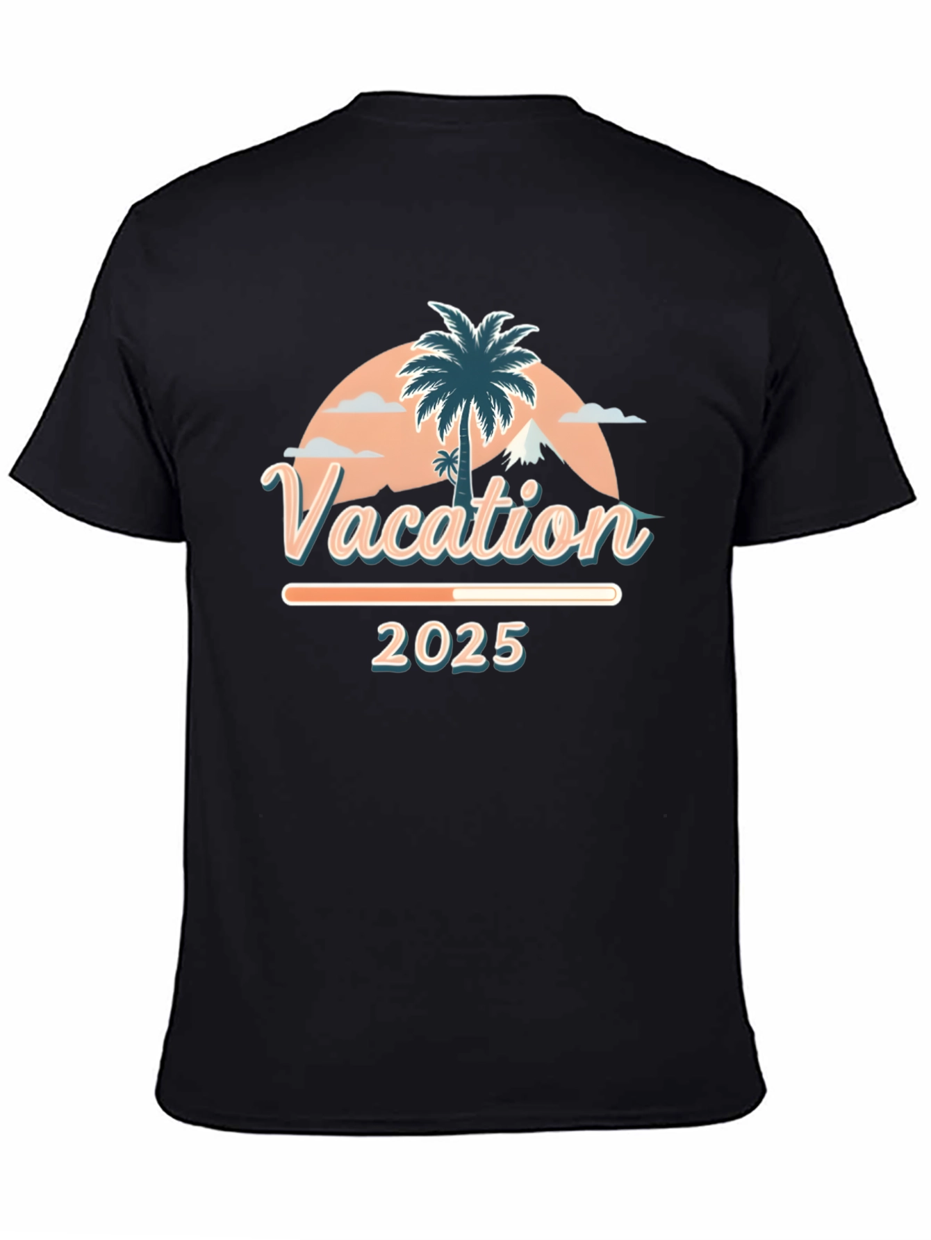 Camiseta Vacaciones 2025 Diseño Tropical