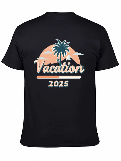 Camiseta Vacaciones 2025 Diseño Tropical
