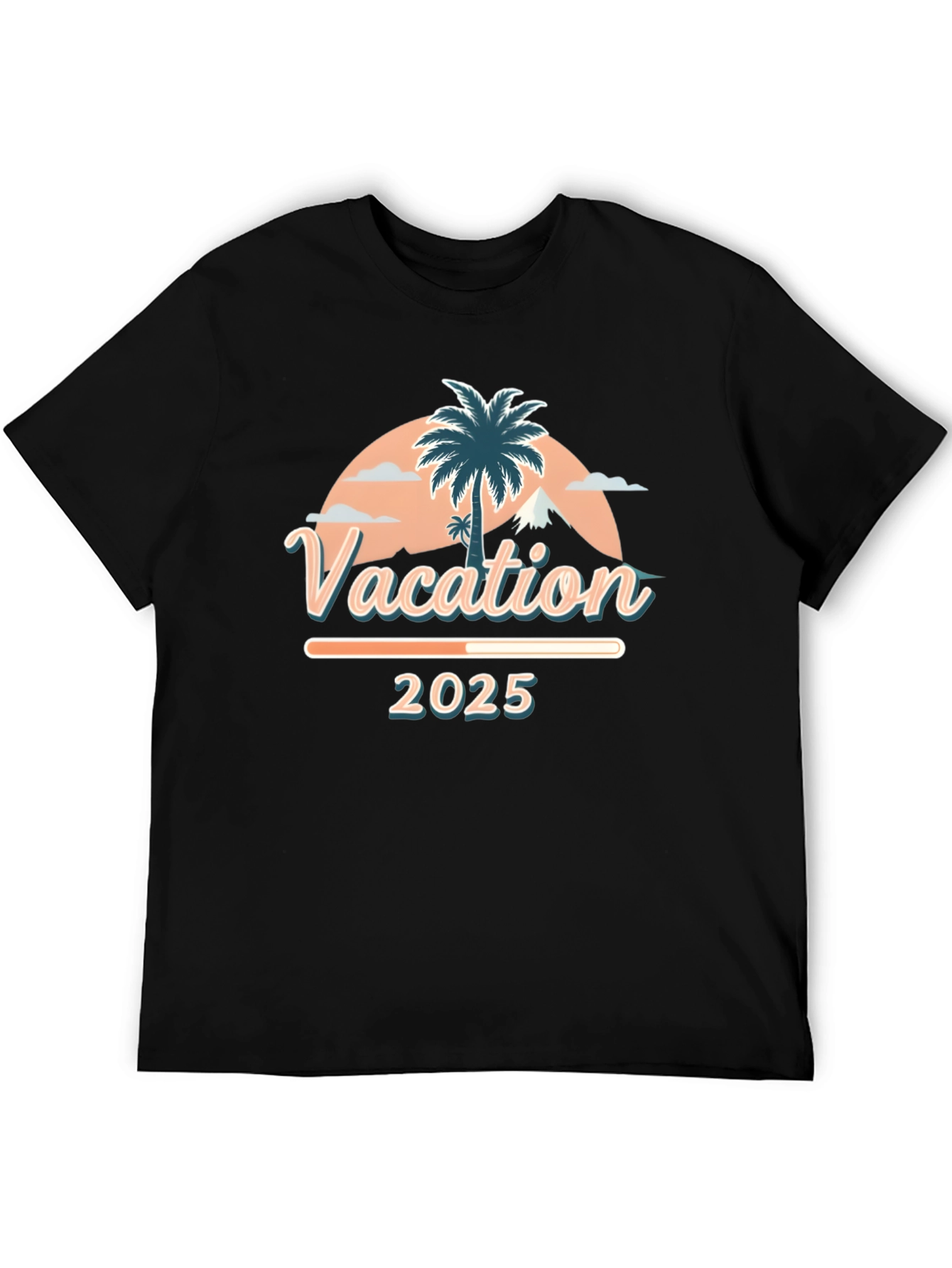 Camiseta Vacaciones 2025 Diseño Tropical