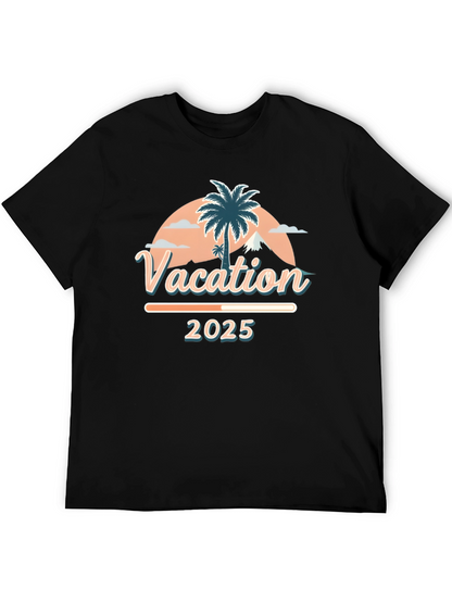 Camiseta Vacaciones 2025 Diseño Tropical