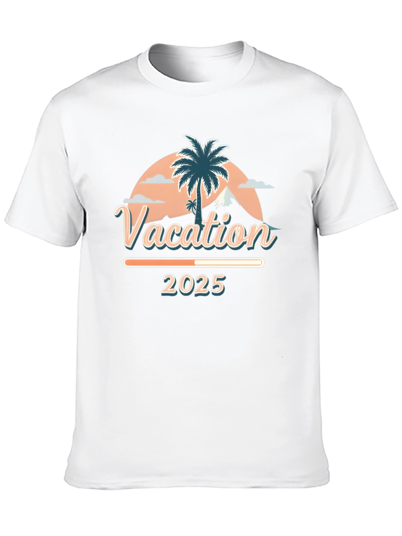 Camiseta Vacaciones 2025 Diseño Tropical