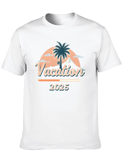 Camiseta Vacaciones 2025 Diseño Tropical