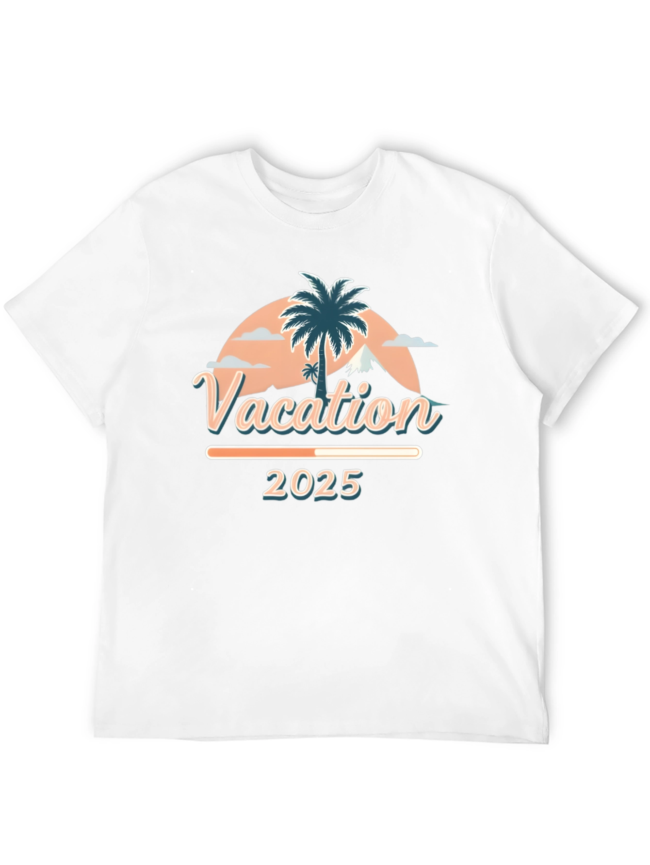 Camiseta Vacaciones 2025 Diseño Tropical