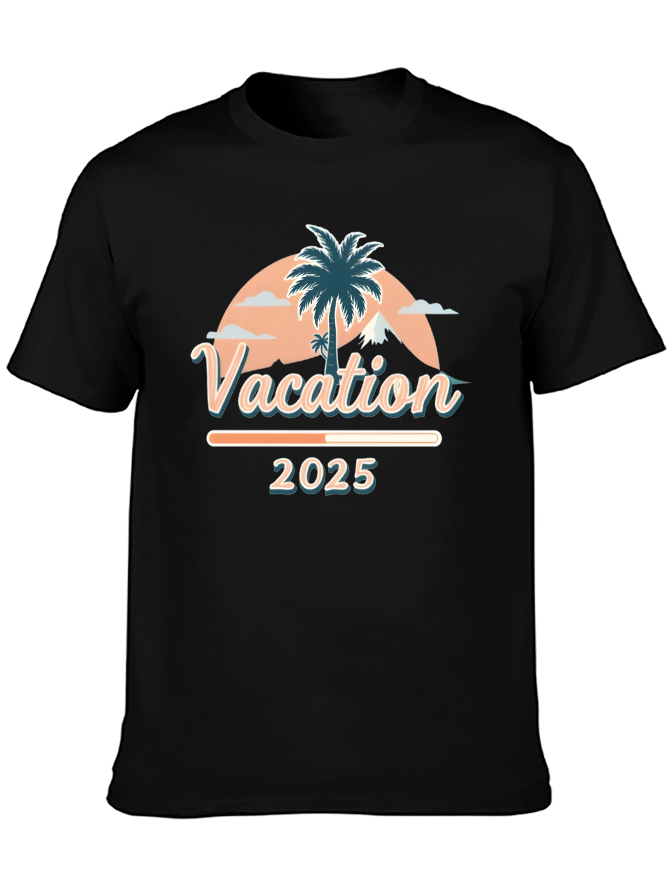 Camiseta Vacaciones 2025 Diseño Tropical