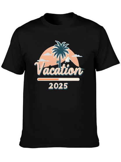 Camiseta Vacaciones 2025 Diseño Tropical