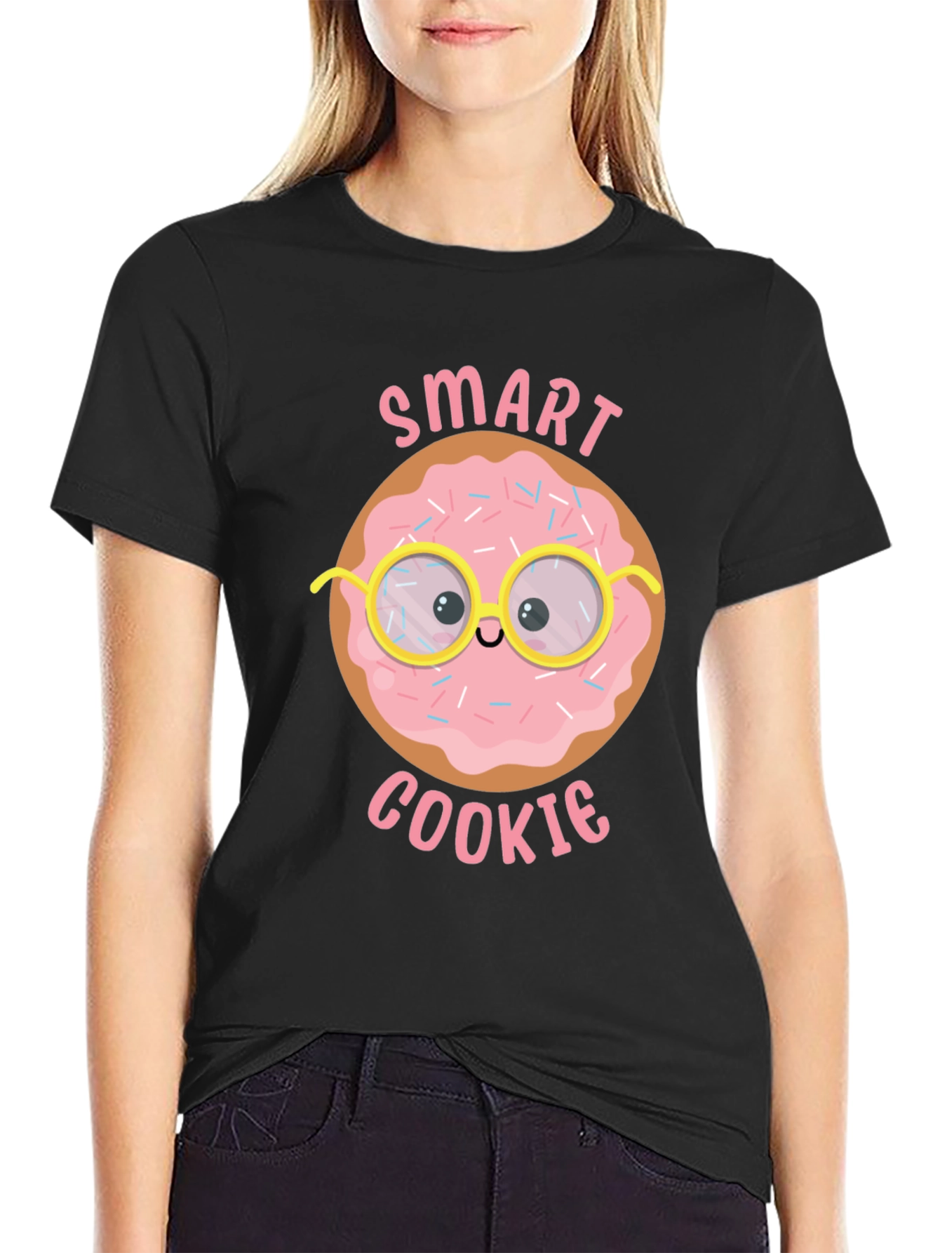 Camiseta Negra Smart Cookie para Hombre