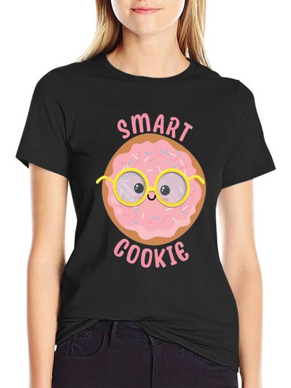 Camiseta Negra Smart Cookie para Hombre
