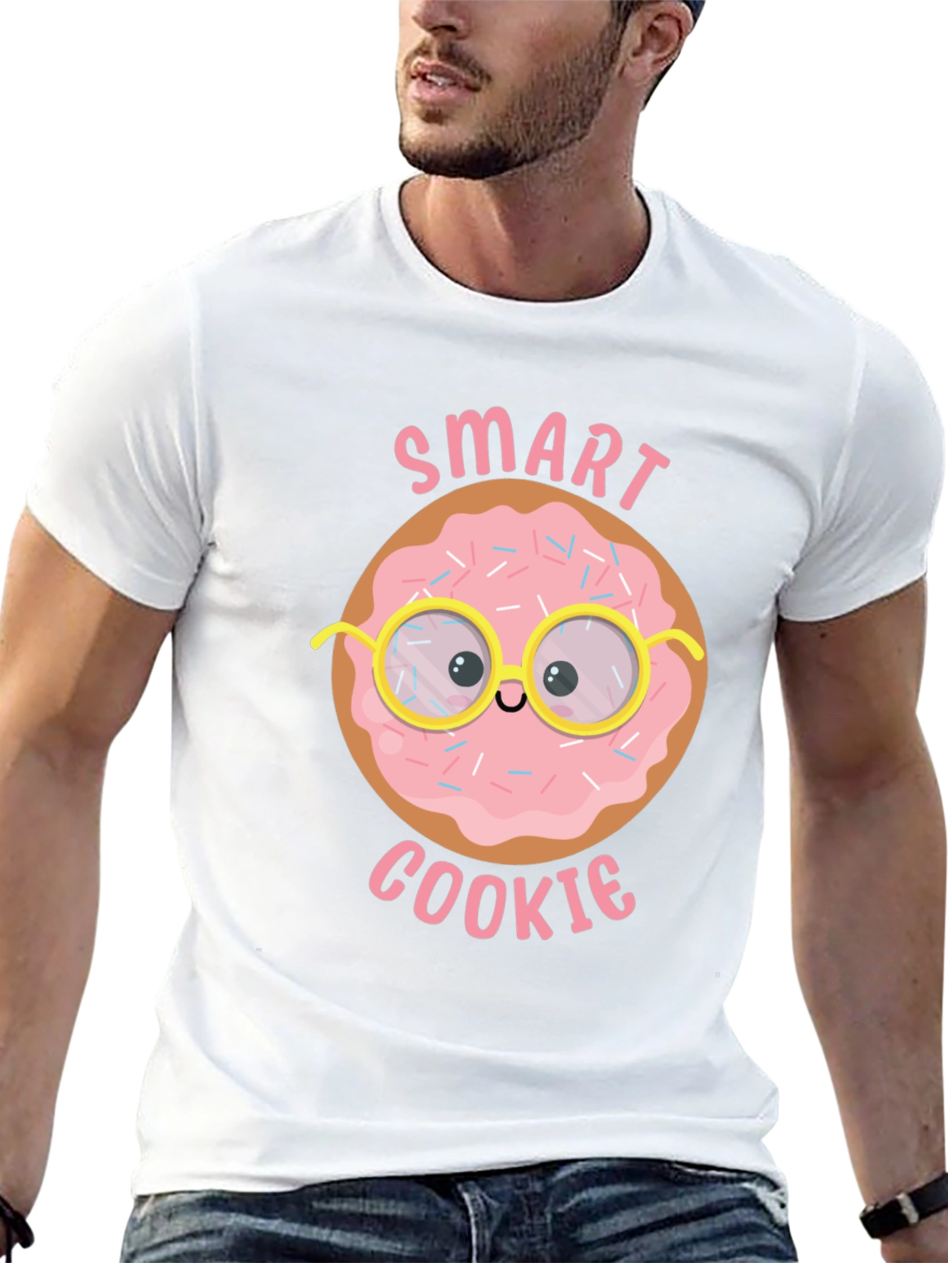Camiseta Negra Smart Cookie para Hombre