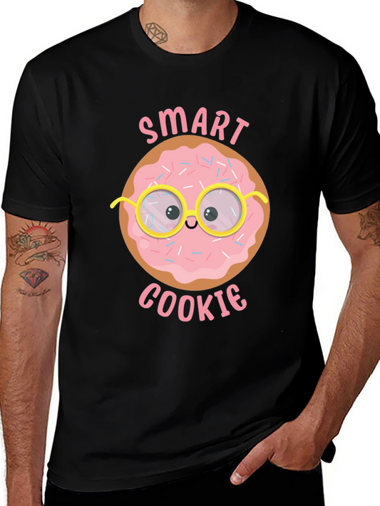 Camiseta Negra Smart Cookie para Hombre